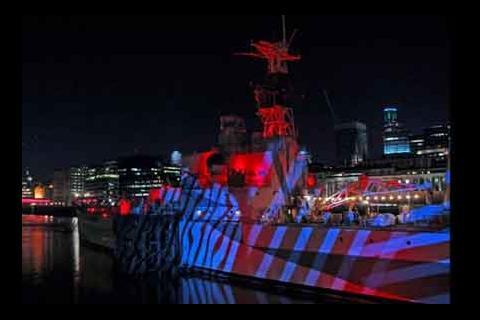 HMS Belfast at the Switched on London festival